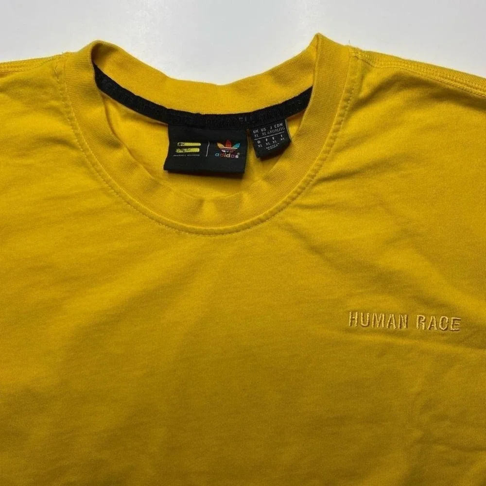 Adidas x Humanrace‎ x Pharrell Williams loose fit yellow sweatshirt shirt